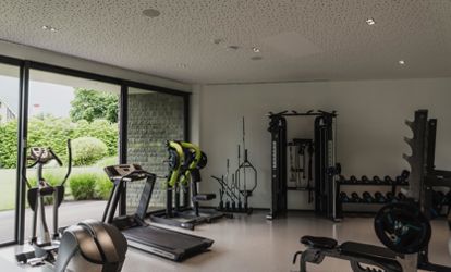 Gym with view on the garden