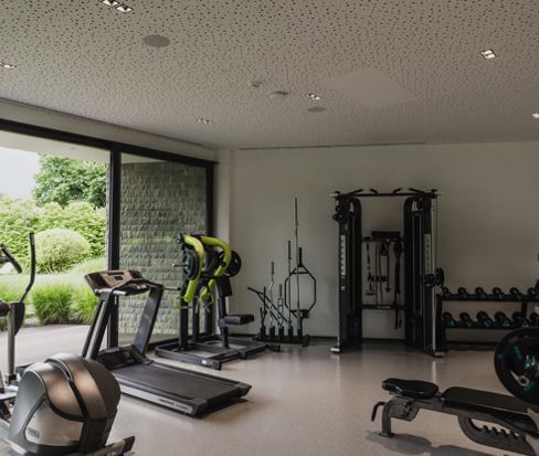 Gym with view on the garden