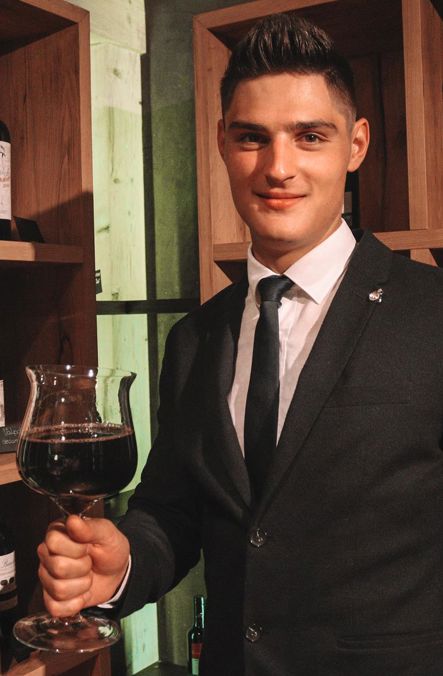 Janek Kaserer, sommelier at Hotel Anderlahn