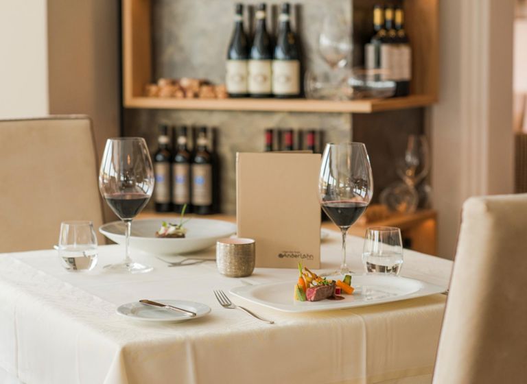 Eating in our gourmet hotel in South Tyrol